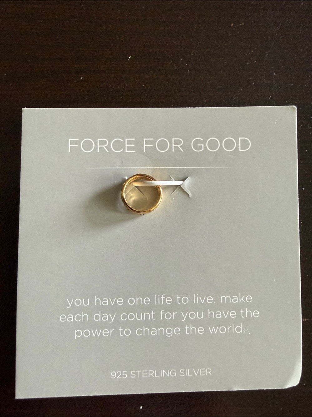 Origami Owl Ring Charm from the Core Collection. Force 4 Good